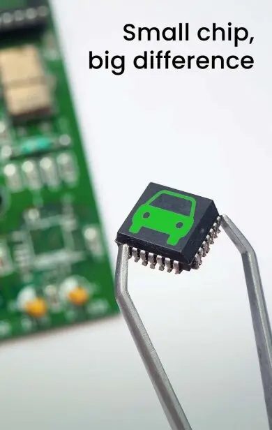 Illustration of a vehicle optimization chip